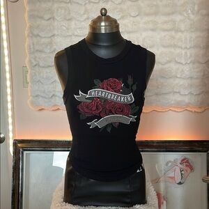 Heartbreaker Black Sleeveless Top